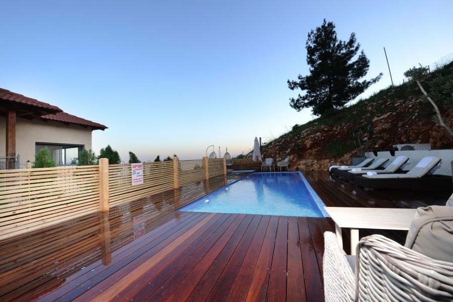 140474 חצר ובריכה, וילה נוף מולדת, וילה  בראש פינה וילות - Vila 4 U