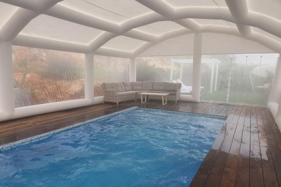 140488 המתחם בחורף, וילה נוף מולדת, וילה  בראש פינה וילות - Vila 4 U