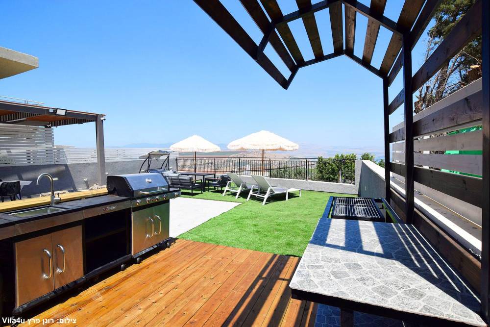 167613 גלרית חוץ, אחוזת אביאל בכנרת, וילה  בטבריה וילות - Vila 4 U