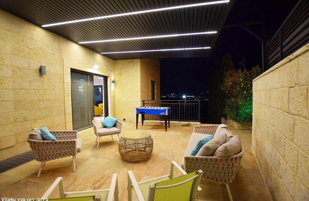 208723 חצר ונוף, וילה נווה שמואל אינדיגו, וילה  בגבעת זאב וילות - Vila 4 U