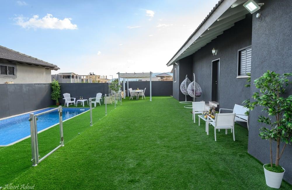 213488 וילה דיאמנטה - בריכה והחצר, וילה דיאמנטה, וילה  בספסופה וילות - Vila 4 U